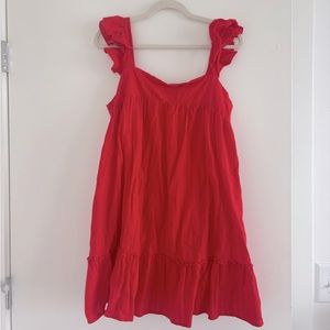 Red summer dress